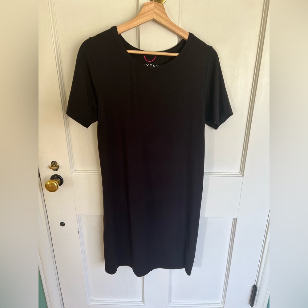 Storq layers maternity black dress medium